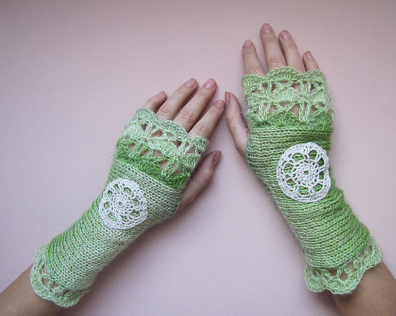 مدل های دستکش های بافتنی بدون انگشت فوق العاده زیبا