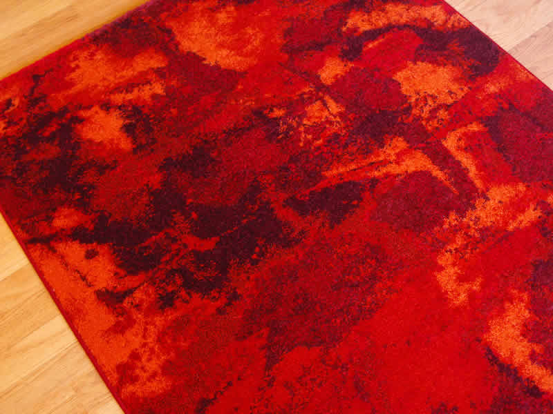 طرح هایی از فرش ماشینی با رنگ قرمز