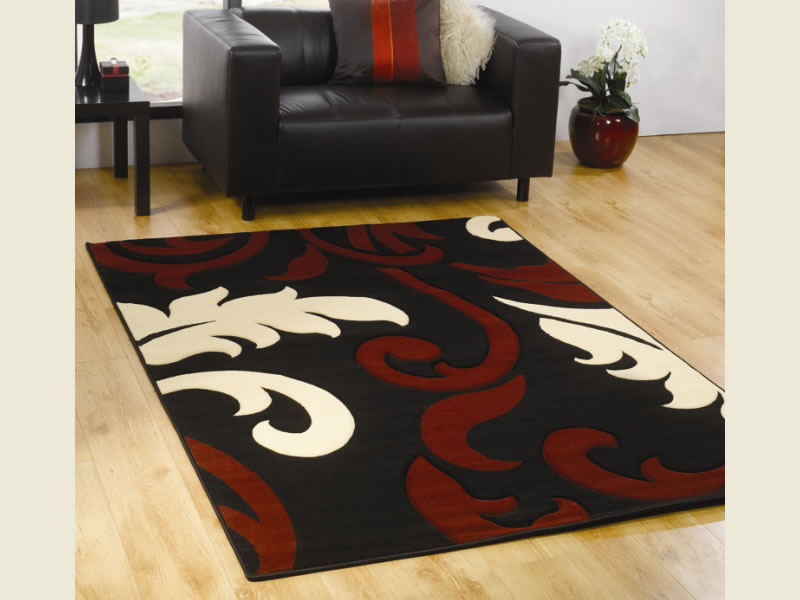 طرح های فرش ماشینی با رنگ بندی قرمز 2