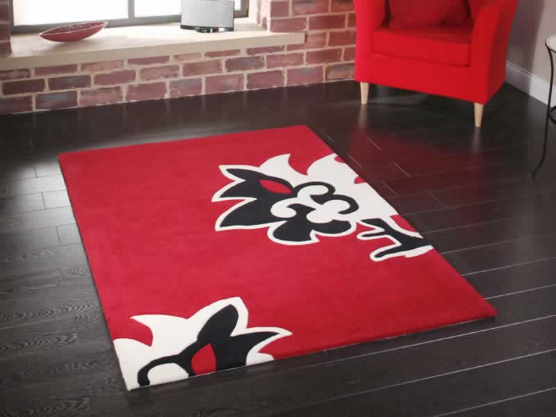طرح های فرش ماشینی با رنگ بندی قرمز 9