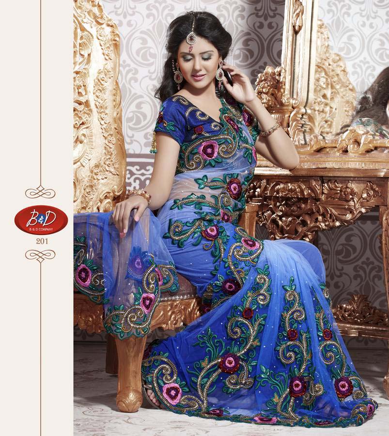 مدل های بسیار زیبای لباس ساری هندی 