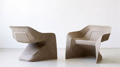 صندلی تقویت شده با الیاف طبیعی