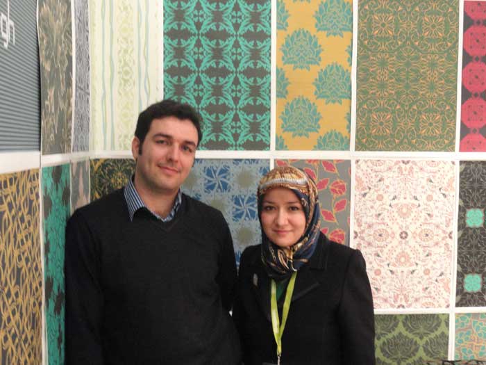 زوج طراح ایرانی تنها نماینده ایران در بزرگترین رویداد منسوجات خانگی جهان 