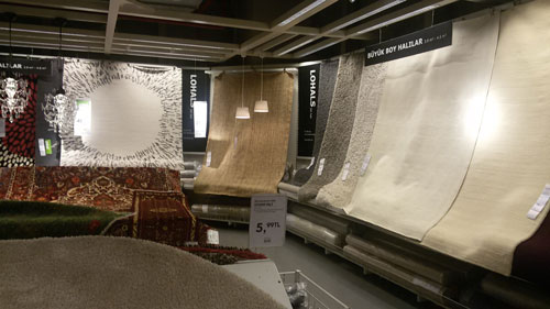 فرش های ایرانی در فروشگاه های ایکیا