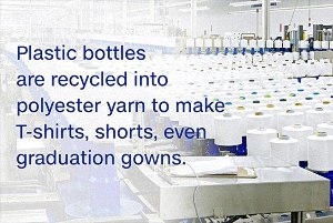 تولید لباس از ضایعات بطری پلاستیکی