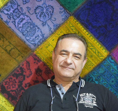 فرش چهل تکه - آقای سبحه - نمایشگاه فرش ماشینی تهران