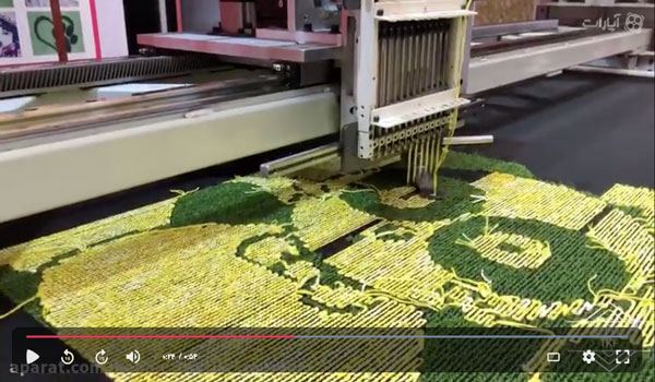 پیشرفته ترین روبات فرش باف تمام اتوماتیک عرضه شده در نمایشگاه دموتکس چین