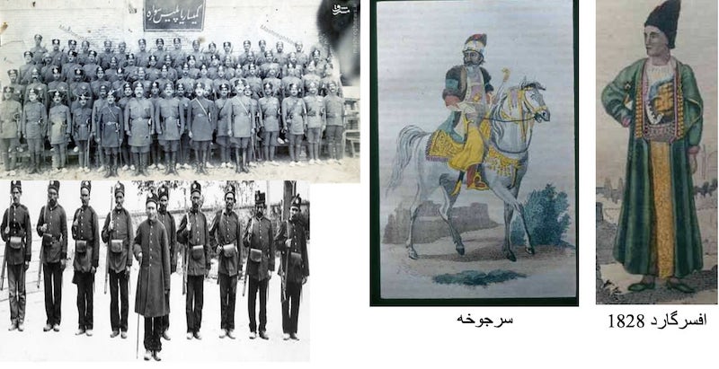 لباس سربازان و نظامیان قاجار