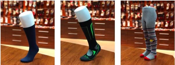 محصولات Naci که شامل جوراب های پایه، جوراب های ورزشی و جوراب شلواری