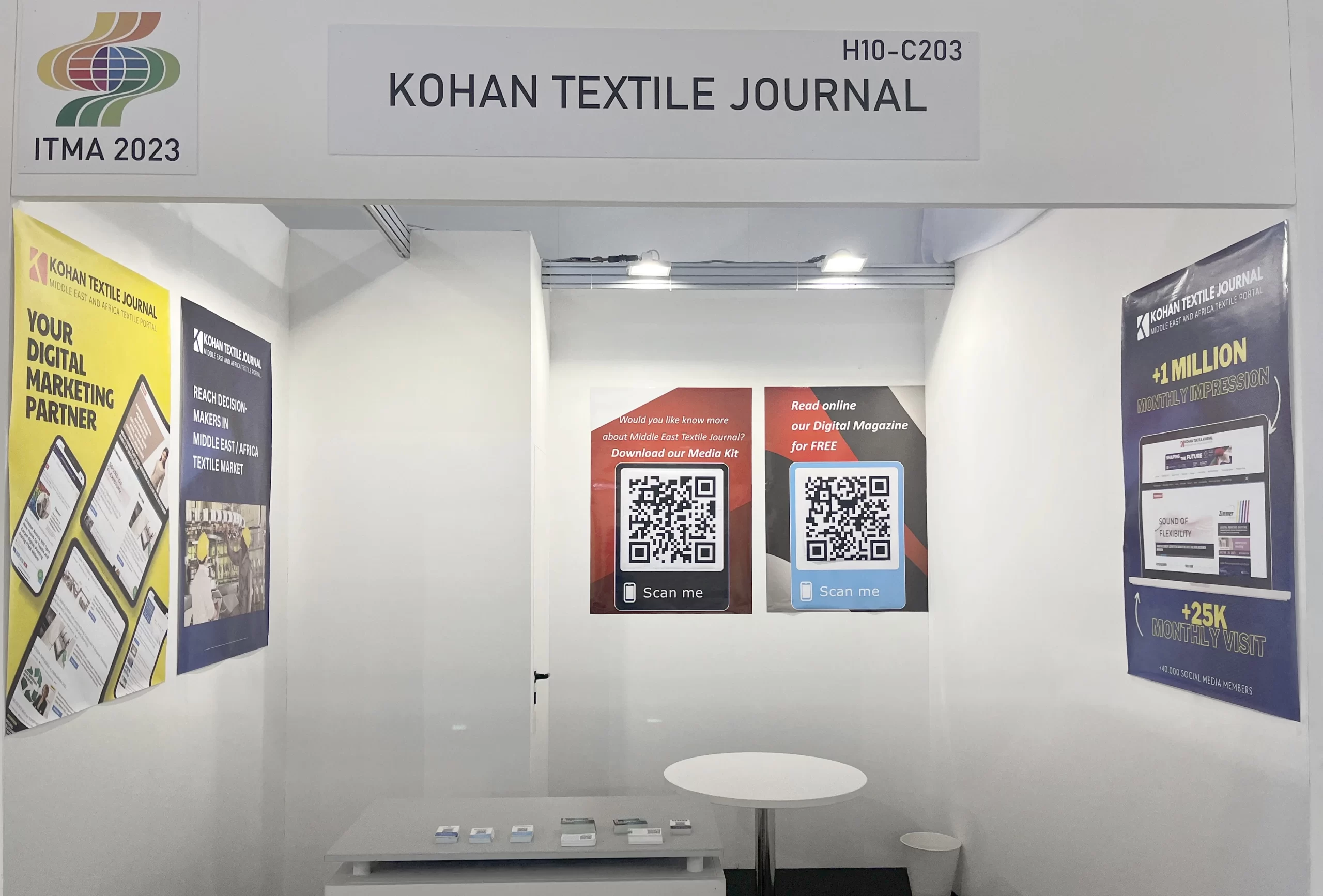 kohan textile journal booth at ITMA Milan 2023