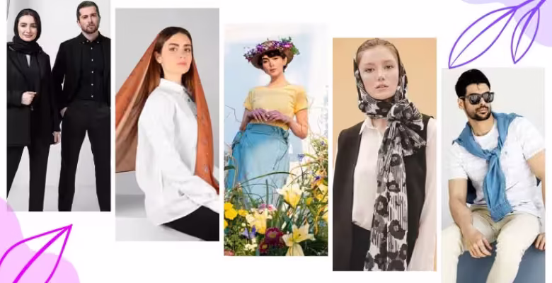 فروشگاه پوشاک با برند ایرانی و مشتریان در حال خرید