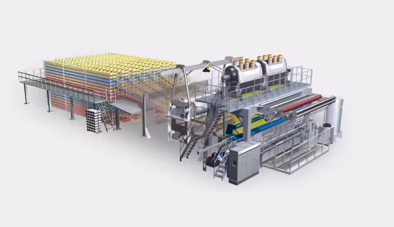 دستگاه بافندگی فرش ALPHA 580 UNIVERSAL شرکت Stäubli با سیستم نوآورانه 2+1 راپیر