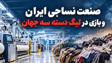 نمایی از فناوریهای نوین صنعت نساجی شامل هوش مصنوعی، تولید پایدار، منسوجات هوشمند و خطوط تولید پیشرفته