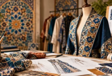 نقوش هندسی ایرانی در طراحی پارچه و پوشاک معاصر